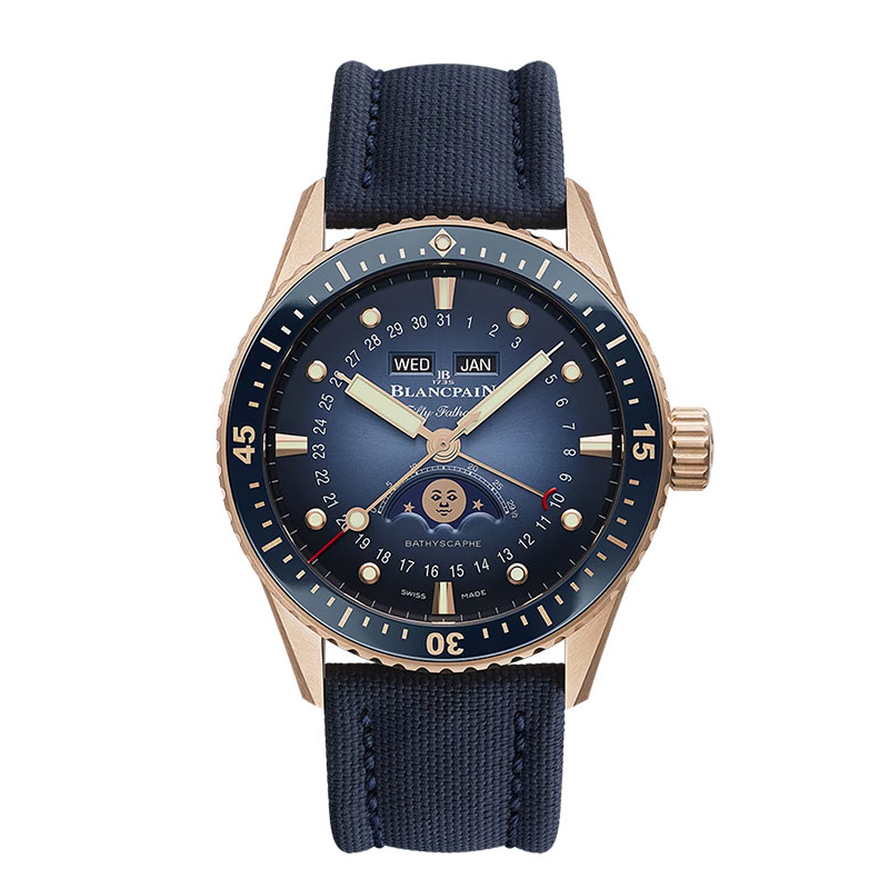 Orologio blancpain fifty fathoms - BATHYSCAPHE QUANTIÈME COMPLET PHASES DE LUNE
