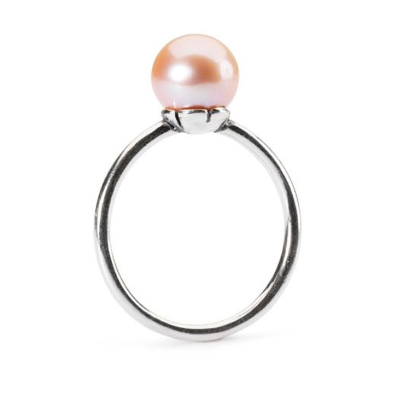 Gioiello trollbeads anelli - ANELLO PETALI DI PERLA ROSA