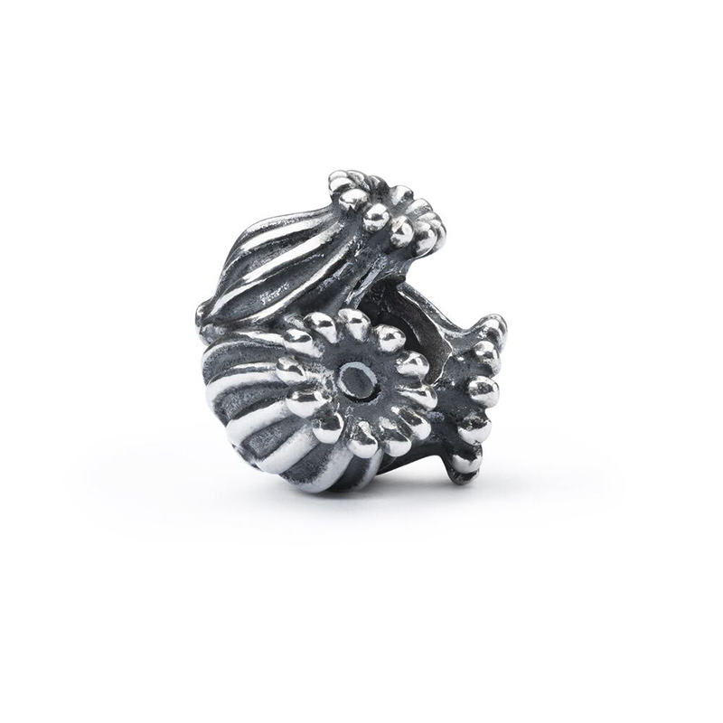 Gioiello trollbeads argenti - BACCELLO DI PAPAVERO TROLLBEADS