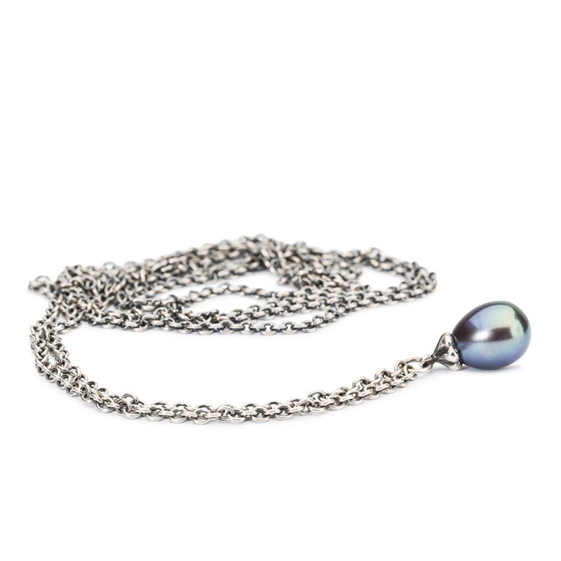 Gioiello trollbeads collane - COLLANA FANTASIA CON PERLA PAVONE TROLLBEADS