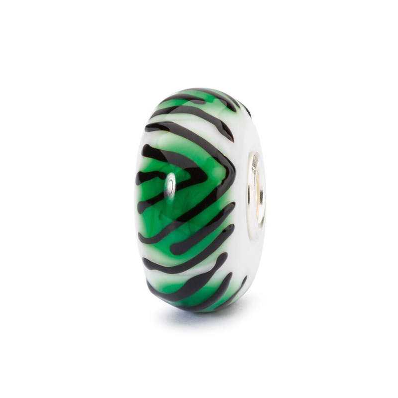 Gioiello trollbeads vetri - TIGRE SMERALDO TROLLBEADS